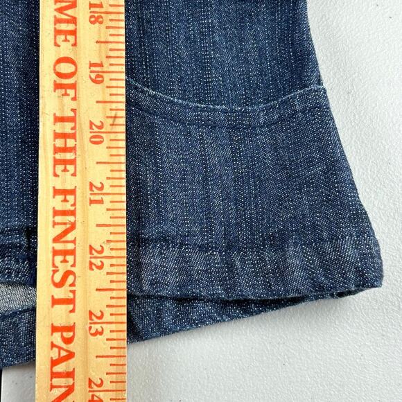 Apple Bottoms Y2K Logo Blue Denim Jean Blazer Jacket Sz M y2kfashion hip hop - Picture 6 of 9